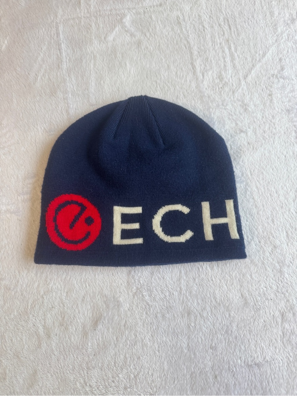 Echelon Fitness Beanie Navy Blue Red Logo One Size - Echelon Fit Promo